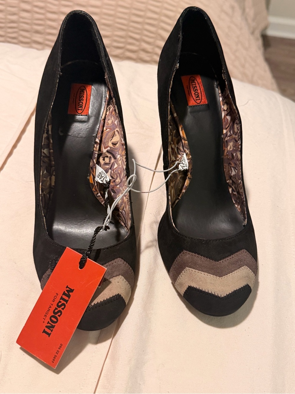 Missoni for target Suede Pumps with Chevron Accents
